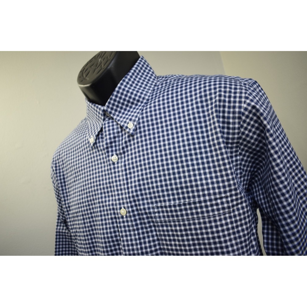Brooks Brothers Regent Dress Shirt Plaid Non-Iron Stretch Long Sleeve Mens 16-34